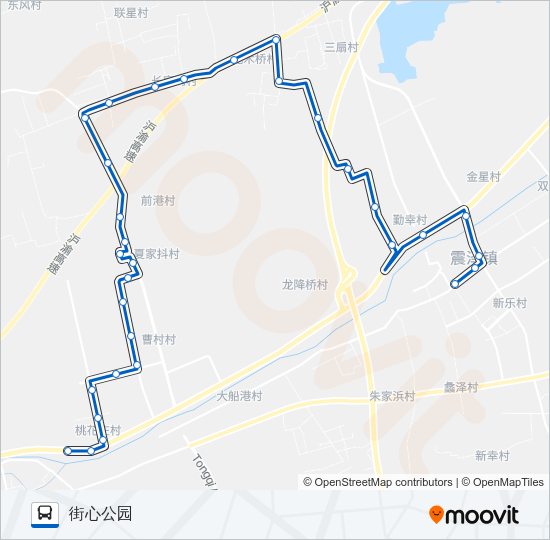 震泽305路 Bus Line Map