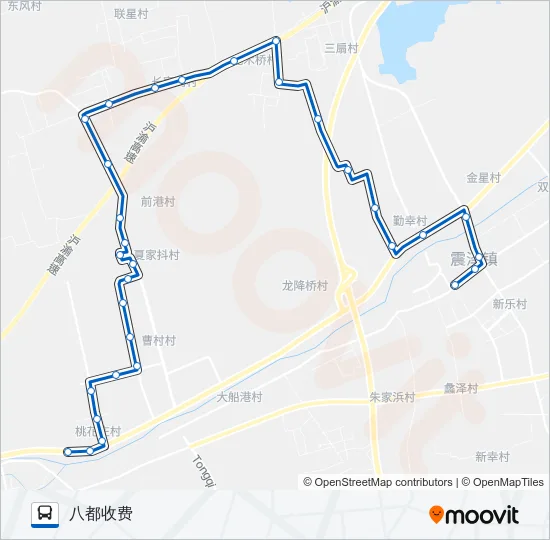震泽305路 Bus Line Map