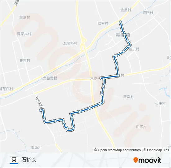 震泽306路 Bus Line Map