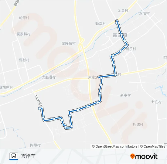 震泽306路 Bus Line Map
