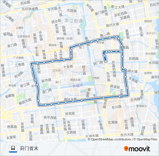 公交200南环线路的线路图