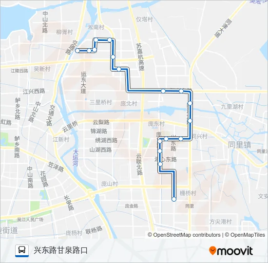 吴江松319路 Bus Line Map