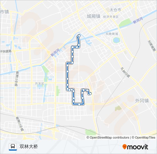 开发区219路 bus Line Map