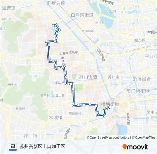 报关报检专1路 Bus Line Map