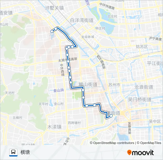 报关报检专2线 Bus Line Map