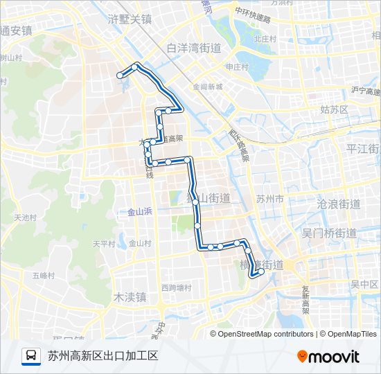 报关报检专2线 bus Line Map