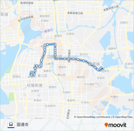 松陵临205路 Bus Line Map