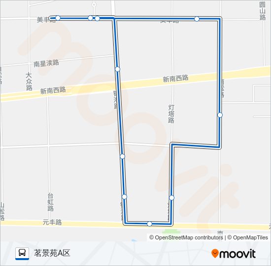 高新区201路 bus Line Map