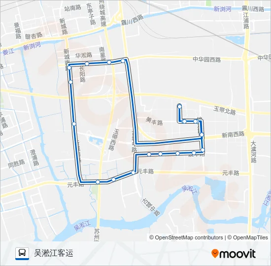高新区202路 Bus Line Map