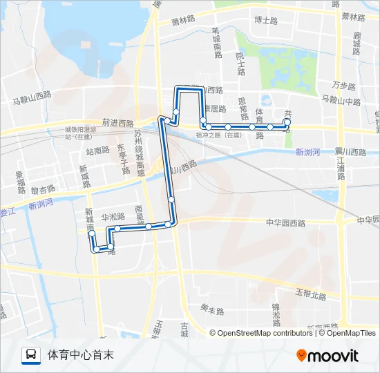 公交高新区204路的线路图