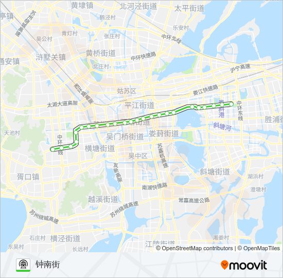 地铁1号路的线路图