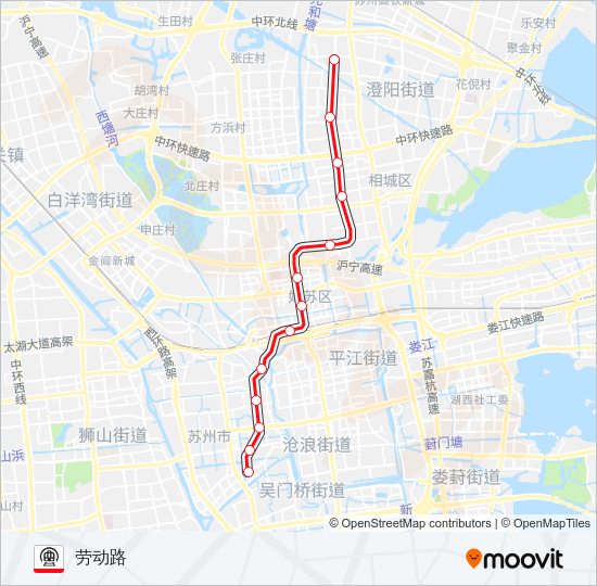 地铁2号路的线路图