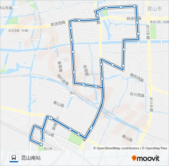 昆山3路 Bus Line Map