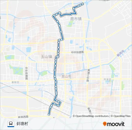 昆山6路 Bus Line Map