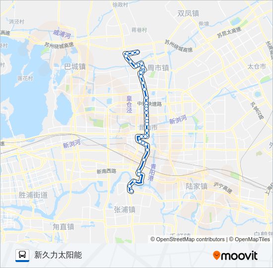 昆山7路 bus Line Map