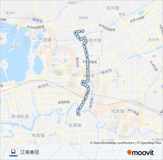 公交昆山7路的线路图