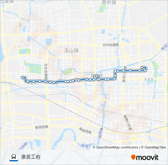 昆山8路 Bus Line Map
