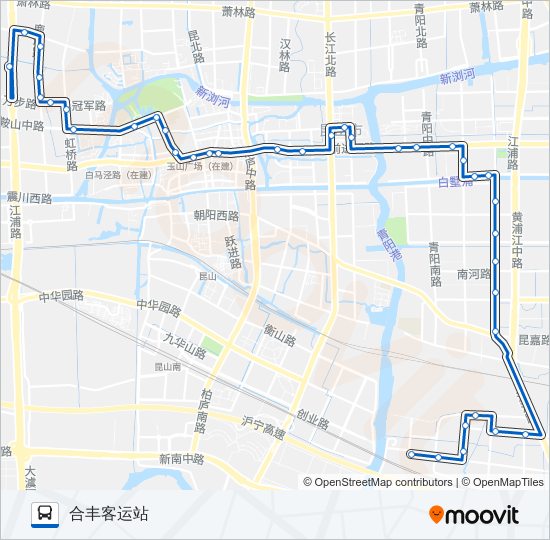 公交昆山9路的线路图