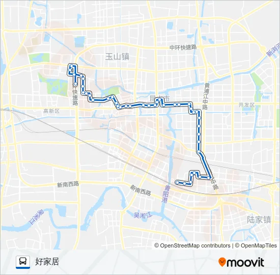 昆山9路 Bus Line Map