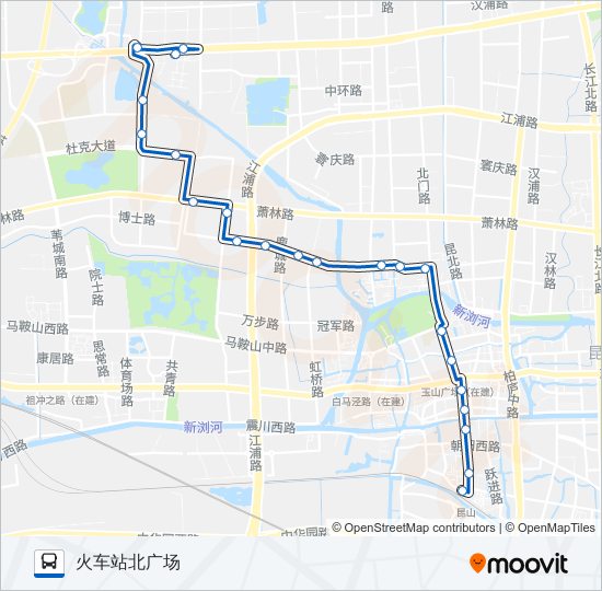 昆山10路 bus Line Map