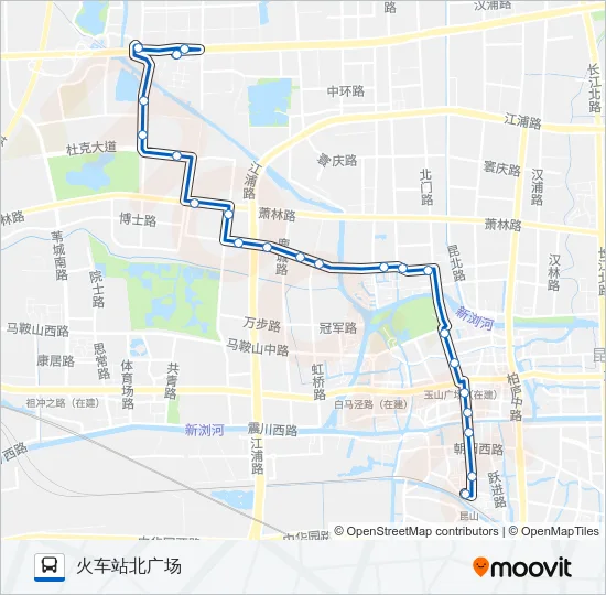 昆山10路 Bus Line Map