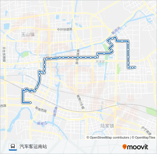 昆山16路 Bus Line Map