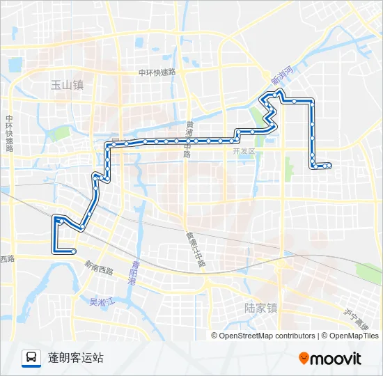 昆山16路 Bus Line Map