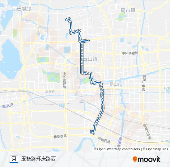 昆山18路 Bus Line Map