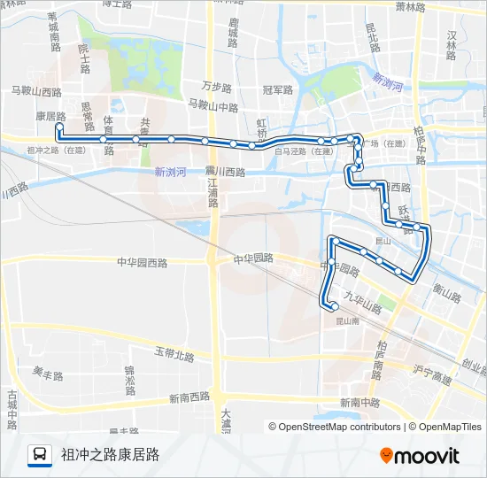 昆山28路 Bus Line Map