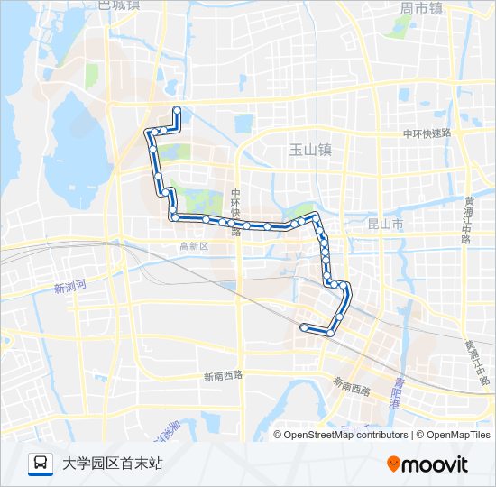 公交昆山31路的线路图