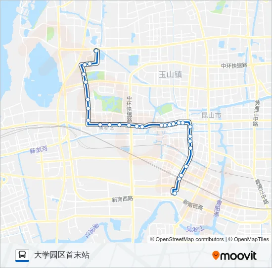 昆山32路 Bus Line Map