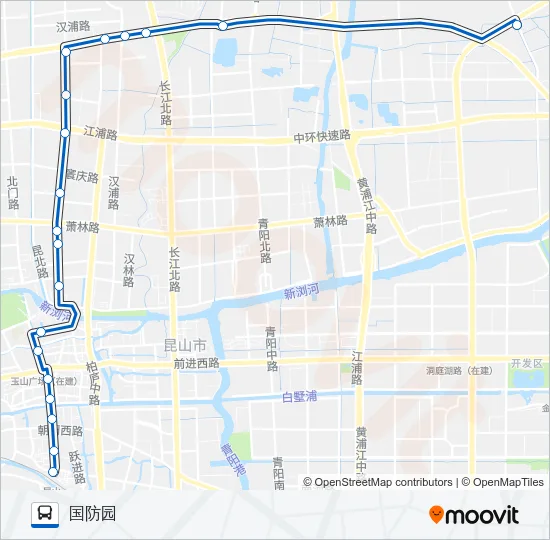 昆山53路 Bus Line Map