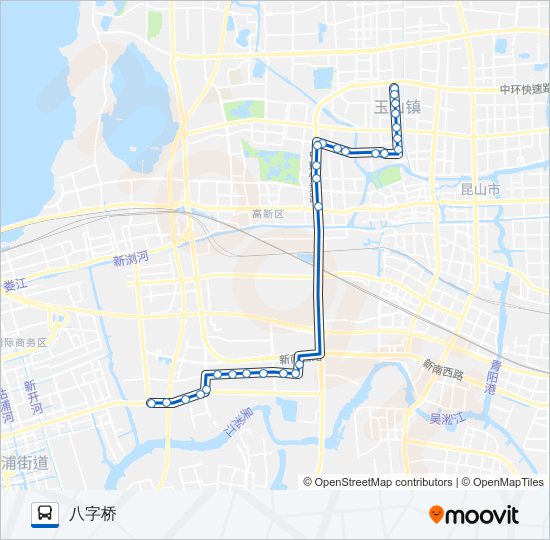昆山59路 bus Line Map