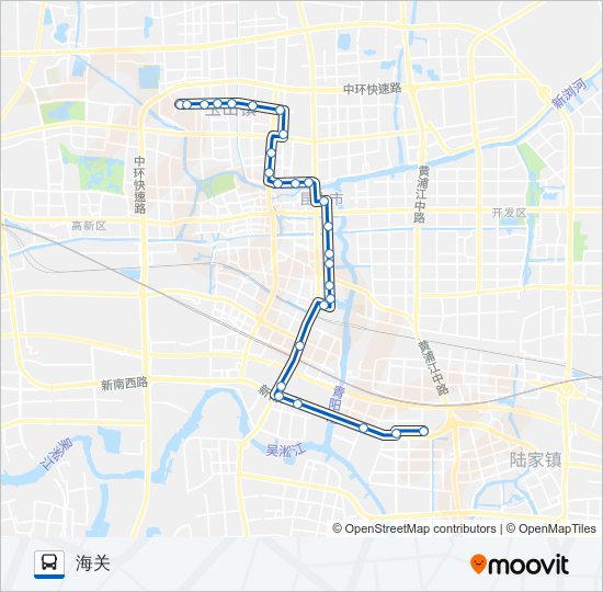 公交昆山60路的线路图