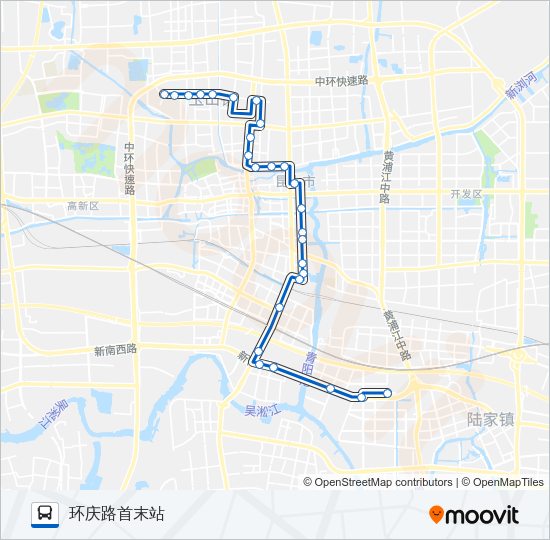 公交昆山60路的线路图
