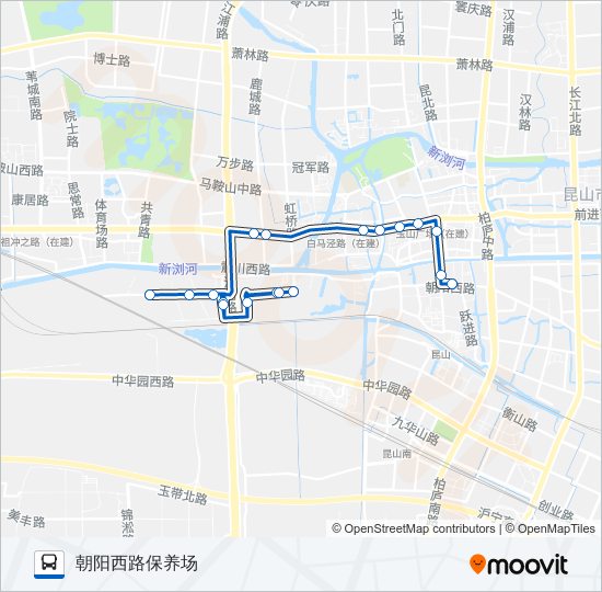 昆山82路 bus Line Map