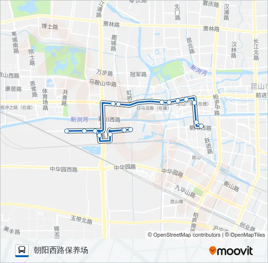 昆山82路 Bus Line Map