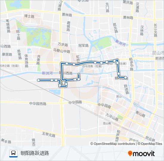 公交昆山82路的线路图