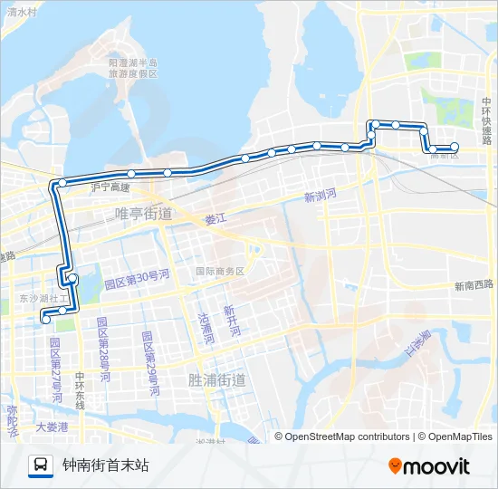 昆山C1路 Bus Line Map