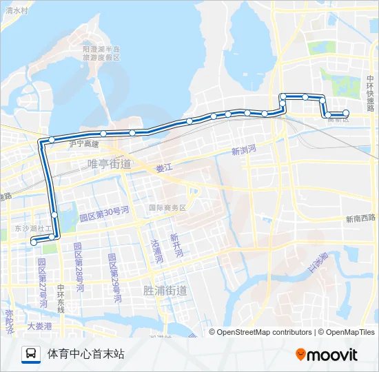 昆山C1路 Bus Line Map