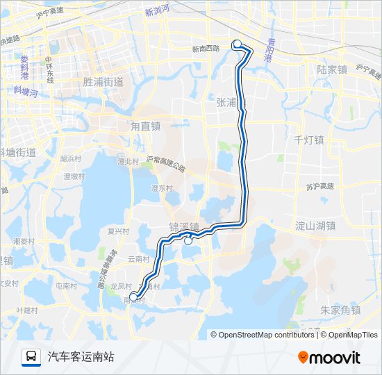 昆山游1路 bus Line Map
