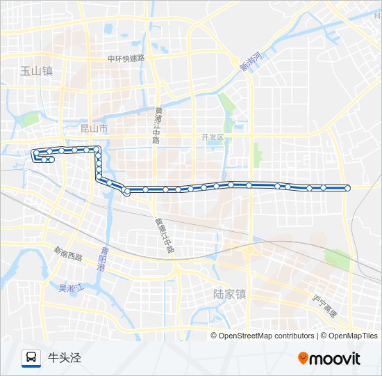 公交昆山108路的线路图