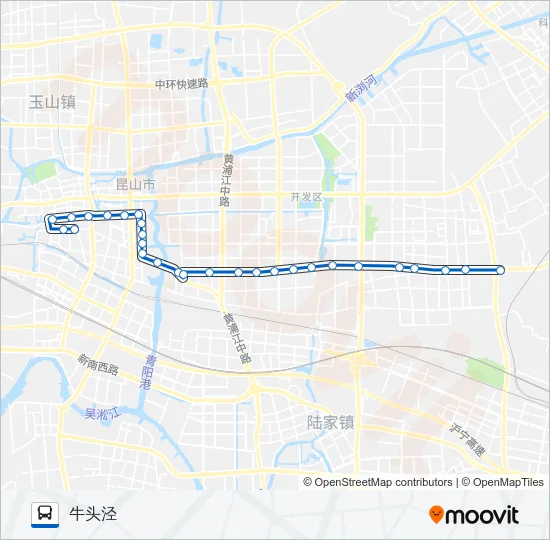 公交昆山108路的线路图