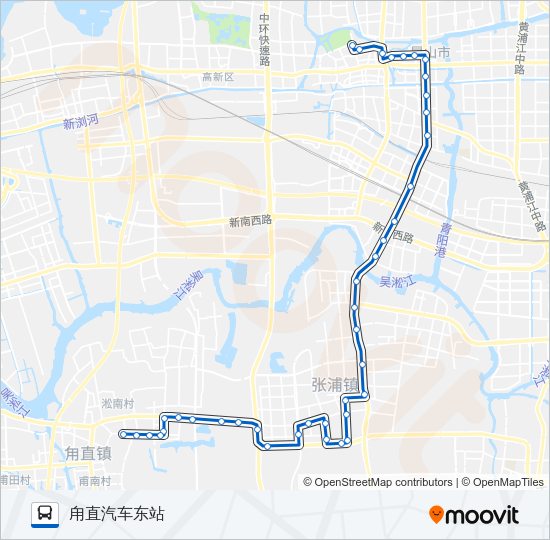公交昆山109路的线路图