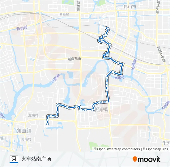 昆山111路 Bus Line Map