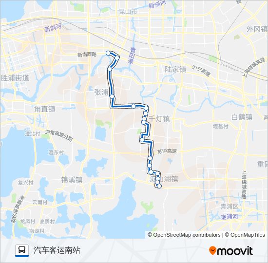 昆山113路 bus Line Map