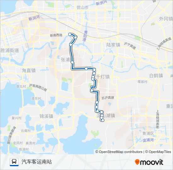 昆山113路 Bus Line Map