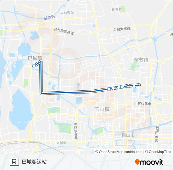 昆山116路 Bus Line Map