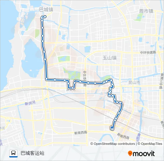 昆山117路 Bus Line Map