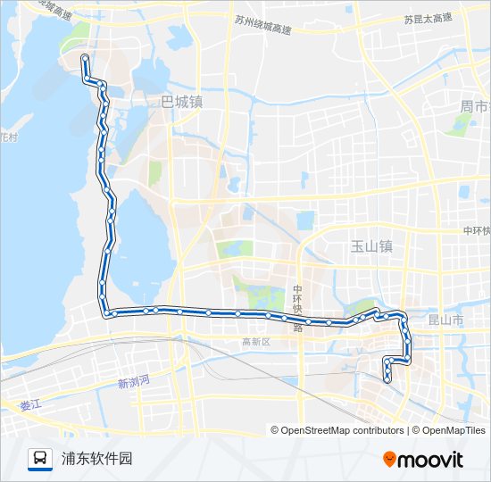 昆山118路 bus Line Map